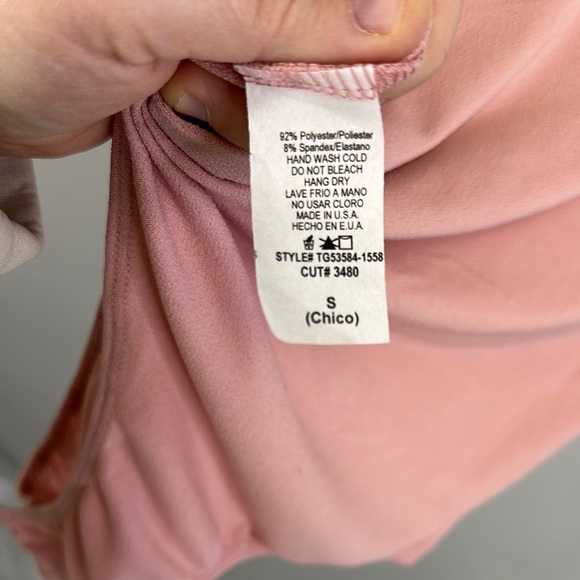 Pink Short Sleeve Bodysuit - Picture 6 of 6